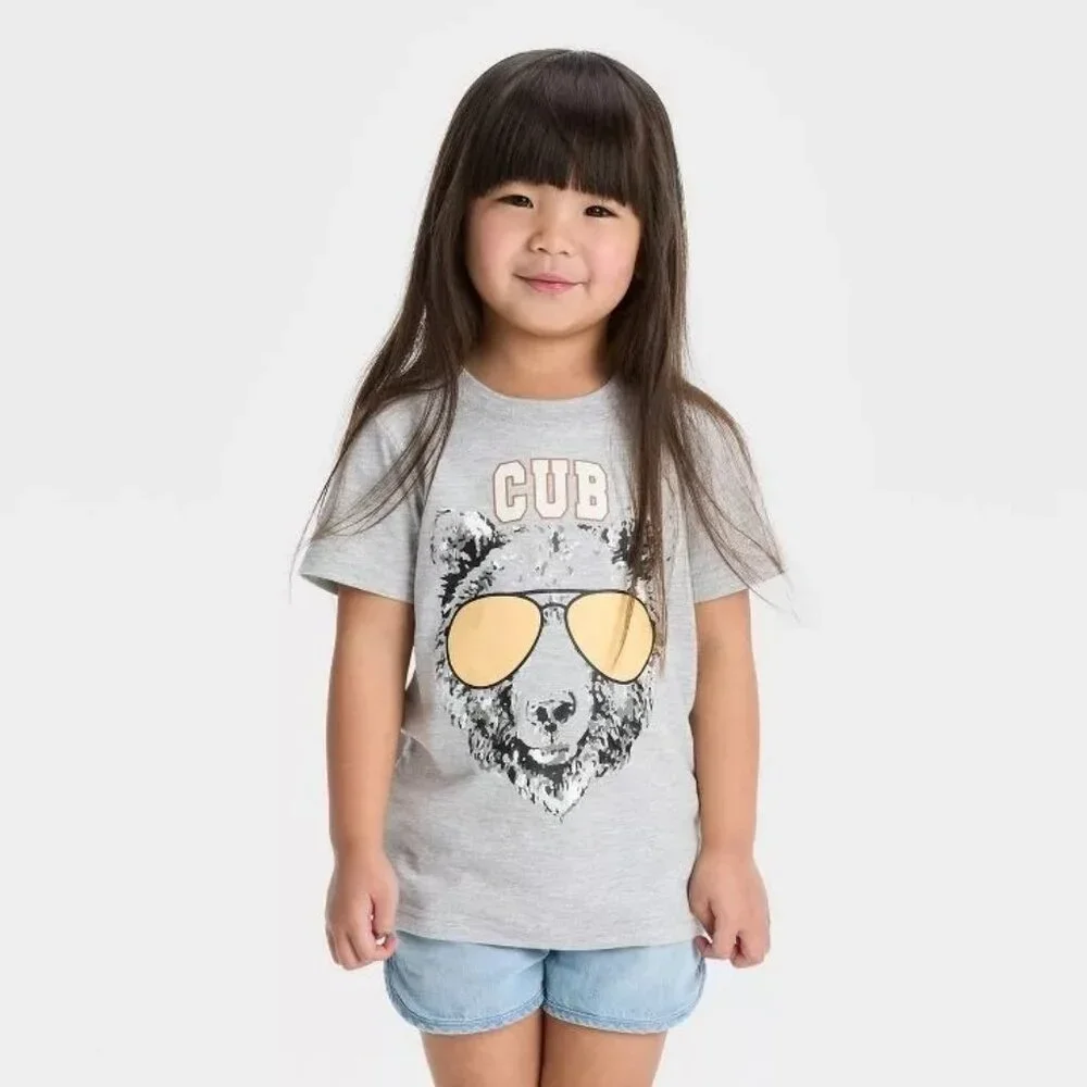 'Cub' graphic unisex tee by Well Worn NEW WITH TAGS